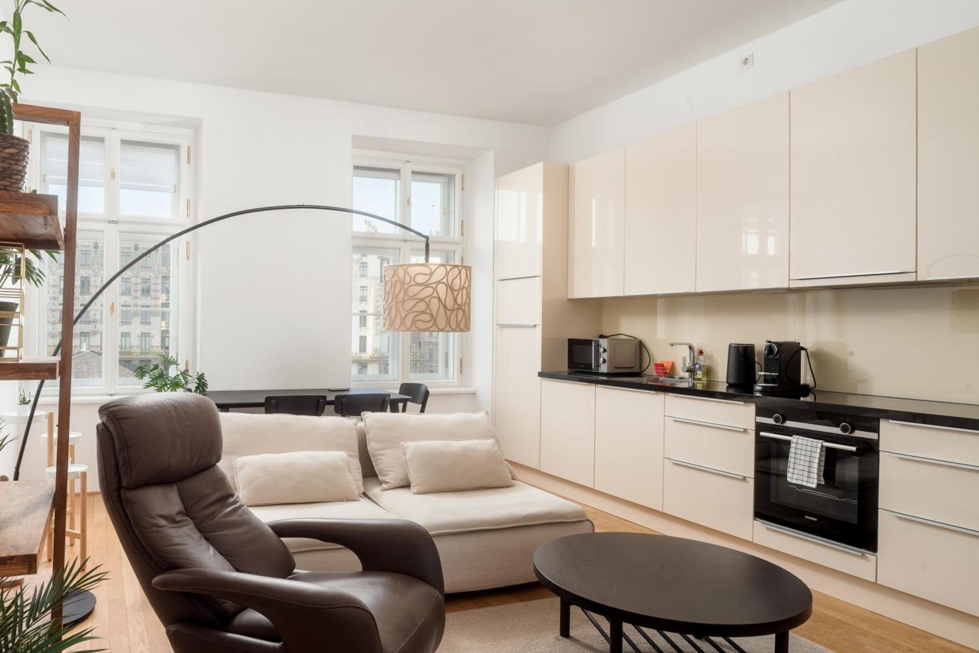 Stylish Designer Apartment At The Center Of Vienna Naschmarkt Kültér fotó