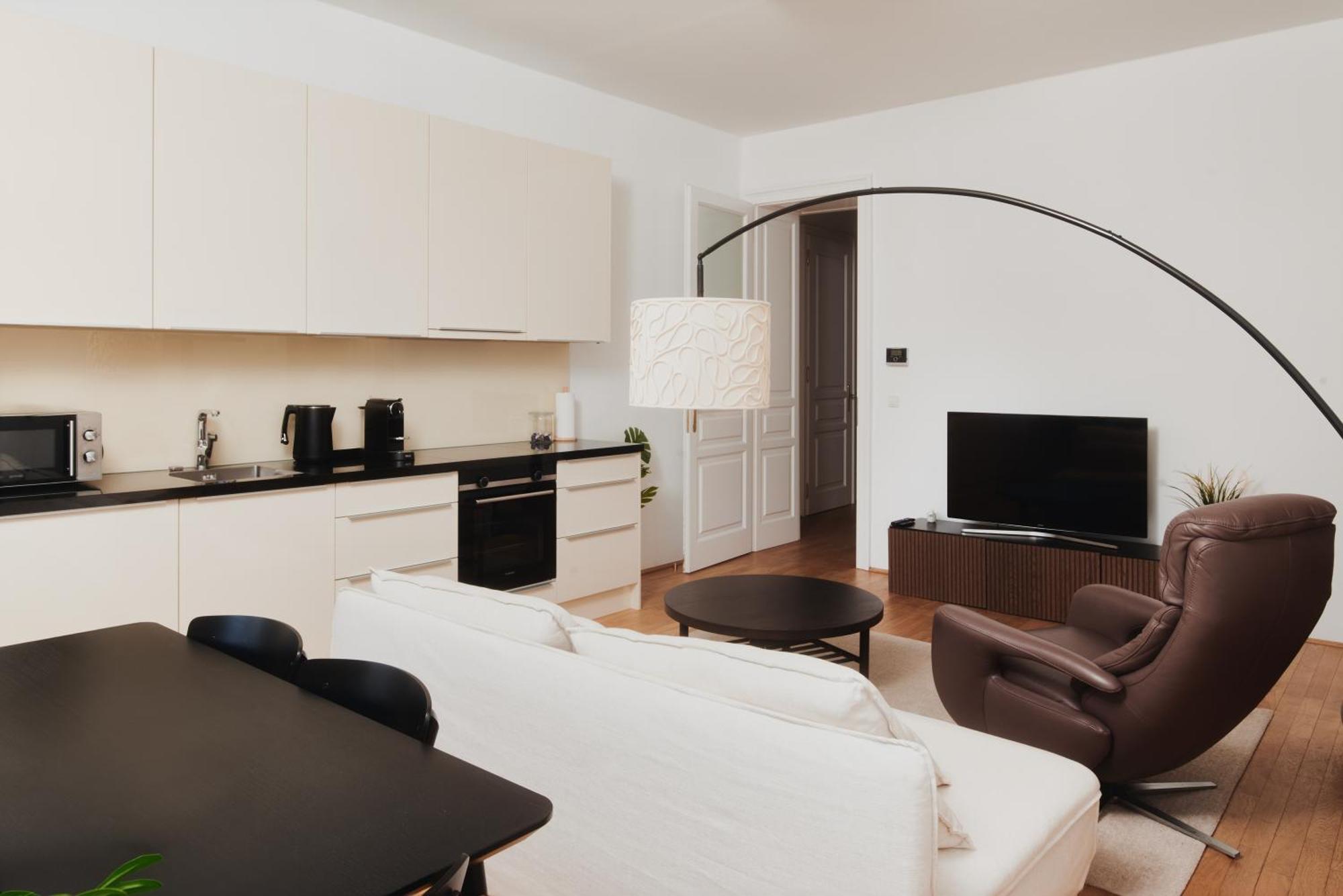 Stylish Designer Apartment At The Center Of Vienna Naschmarkt Kültér fotó